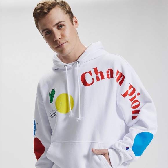 Mens Champion Hasbro Twister Hoodie Sweater
